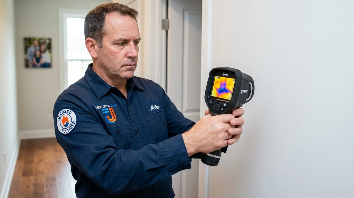 Thermal imaging leak detection by Johns Plumbing LLC in Mill City